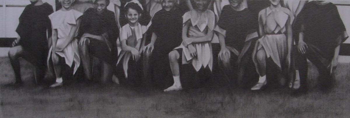 susannah douglas, Group (section 2), ink and pencil on paper, 9x27cm, 2014