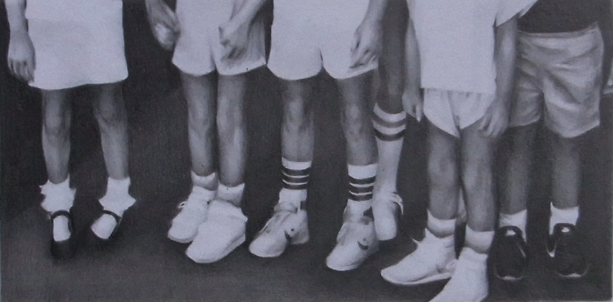 susannah douglas, Group (section 5), pencil and ink on paper, 9cm x 15cm, 2014